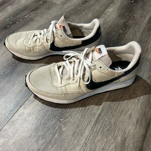 Nike Cream and Black Retro Sneakers